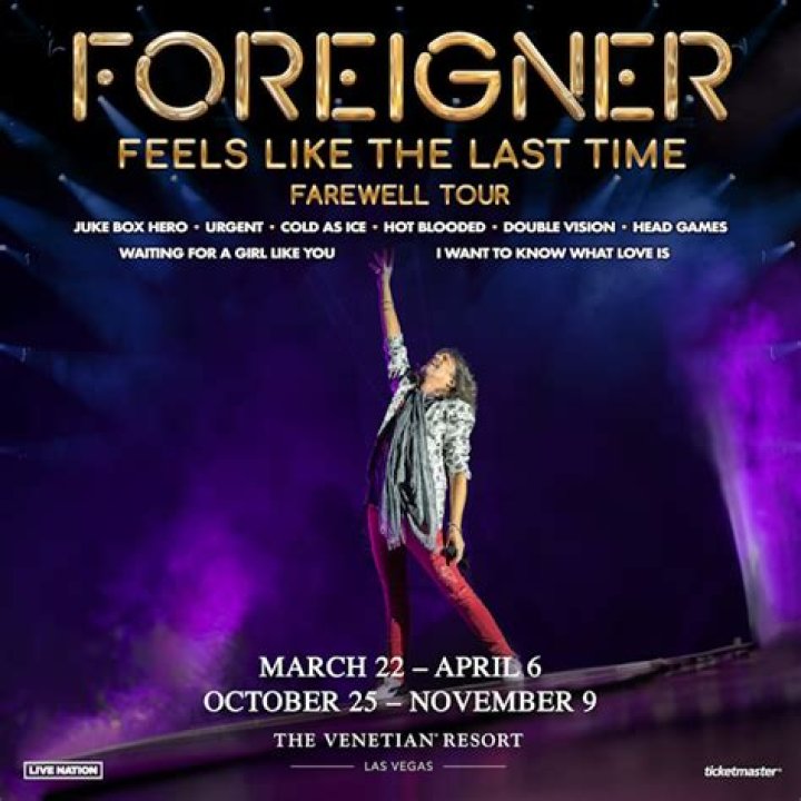 Foreigner Says Farewell To Vegas With Two-Part 2024 Residency At The Venetian