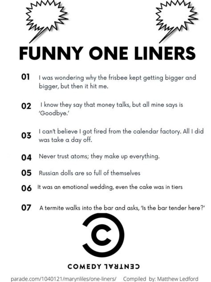 101 Funny One-Liners That Will Crack Up Your Friends — Best Life