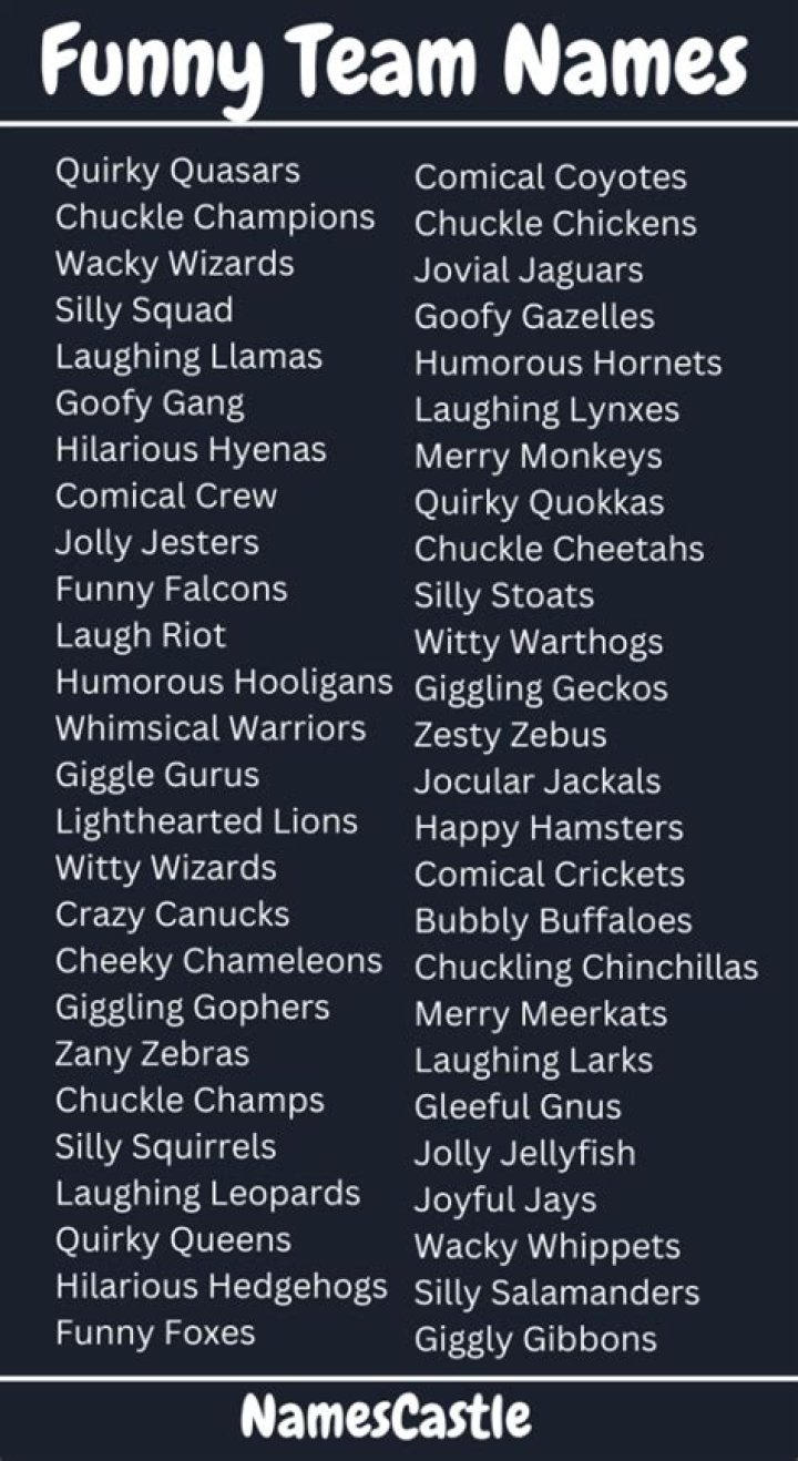 182 Funny Team Names for Every Occasion (Including Sports!)