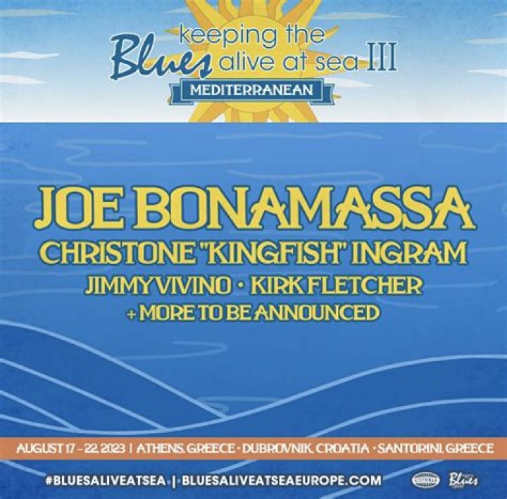 Joe Bonamassa And Sixthman Announce Keeping The Blues Alive At Sea Mediterranean III
