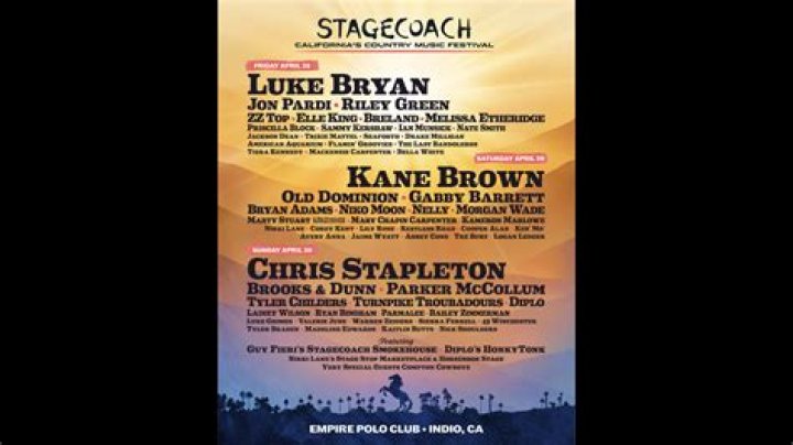 Luke Bryan, Chris Stapleton, And Kane Brown To Headline Stagecoach 2023