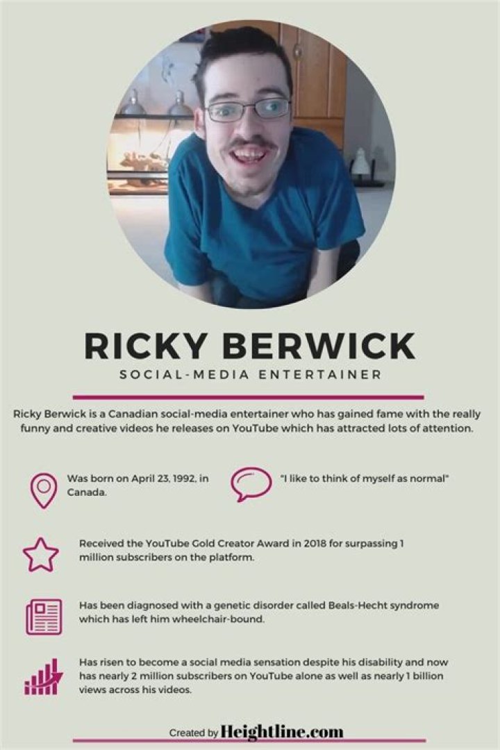 Who is Ricky Berwick? What Disease and Disabilities does Ricky have?