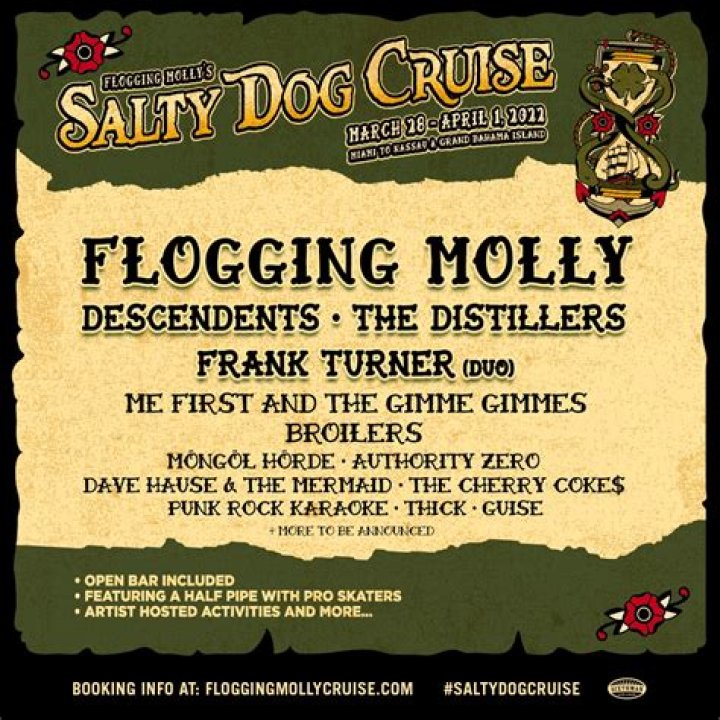 Sixthman Announces ‘Flogging Molly’s Salty Dog Cruise’ & ‘Soulshine at Sea’ With Michael Franti & Spearhead