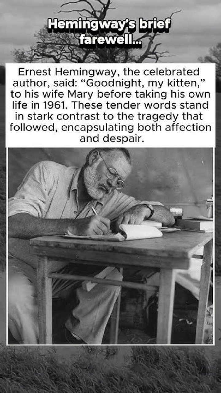 What Were Ernest Hemingway's Last Words?